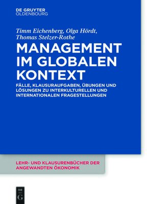 cover image of Management im globalen Kontext